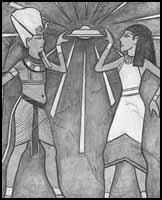 egyptian drawings of aliens