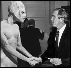 George Bush endorsed by Aliens